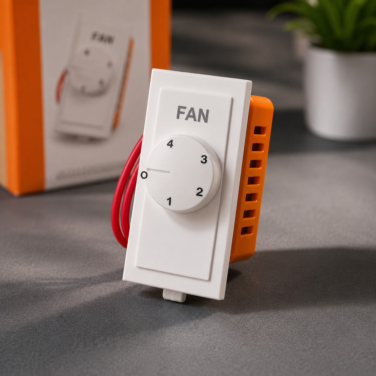 Modular 4 Step Fan Regulator | Ceiling Fan Speed Controller | White Fan Regulator Module