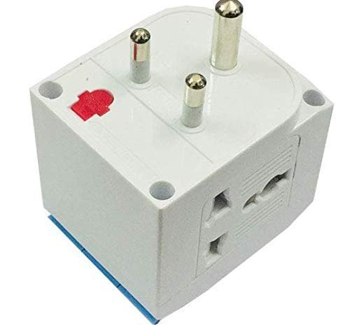 3Pin Multi Plug Socket-Universal Travel Adapter with Individual Switch Safety