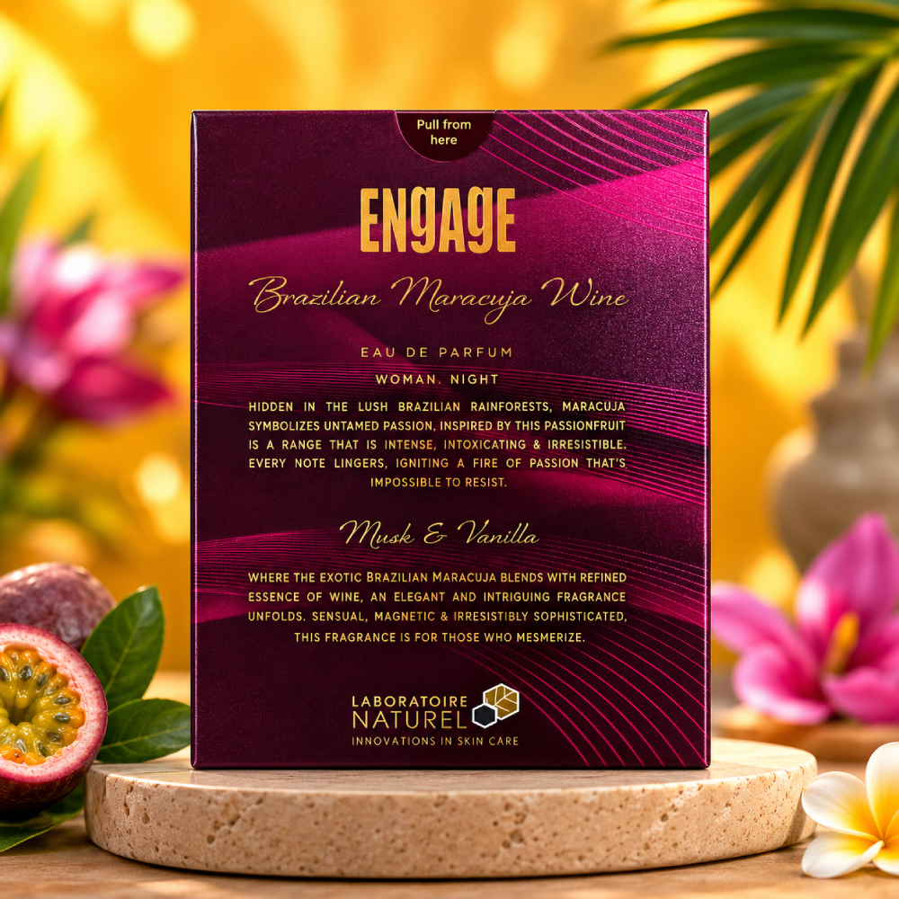 Engage Brazilian Maracuja Wine Eau De Parfum for Her | Long Lasting Women's Perfume | Floral Fruity Fragrance | Premium EDP | 50 ml