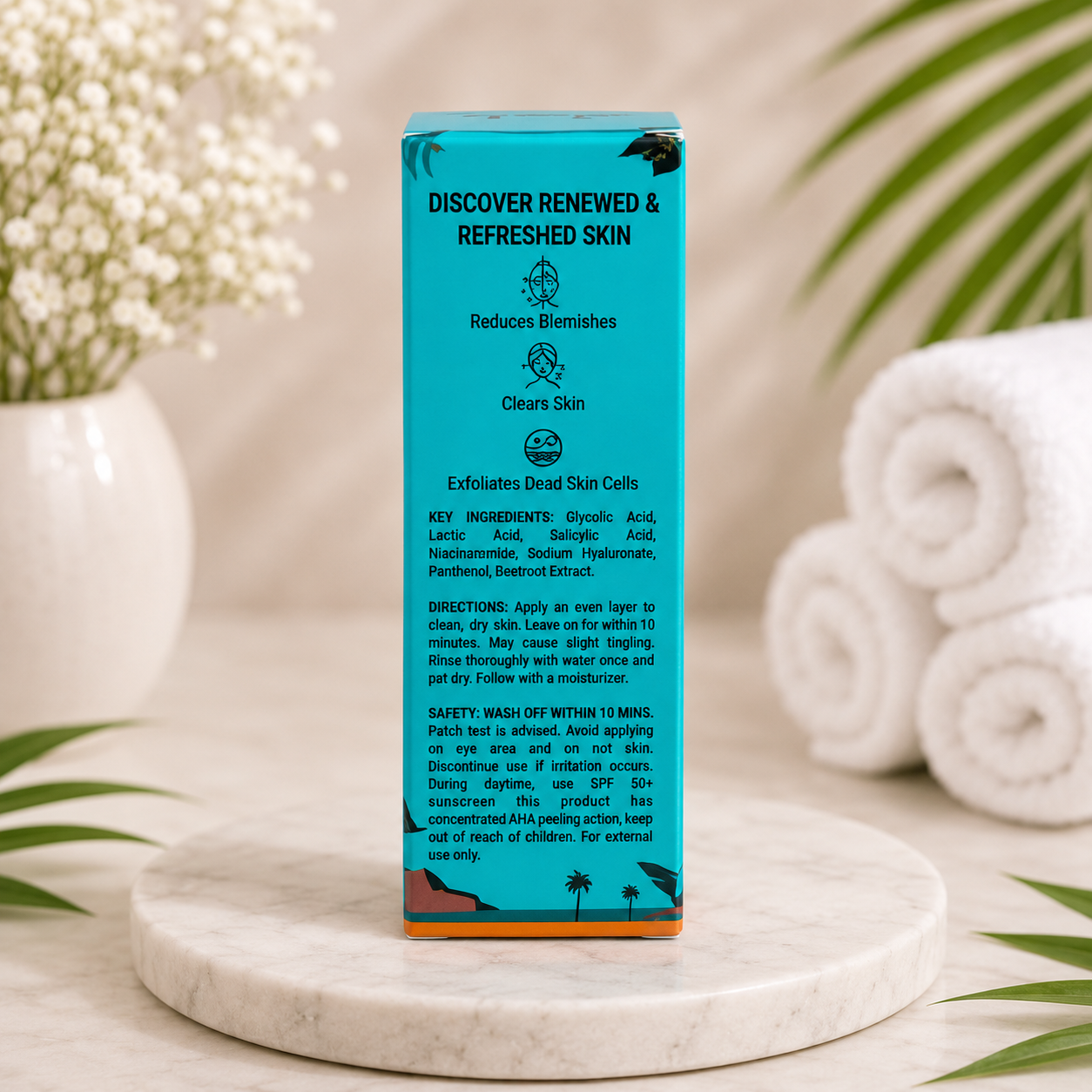 Pilgrim Korean Skin Care 25% AHA 2% BHA 5% PHA Peeling Solution Face Serum – Fragrance Free Exfoliating Facial Peel for Glowing Skin – Secrets of Jeju Island Korea