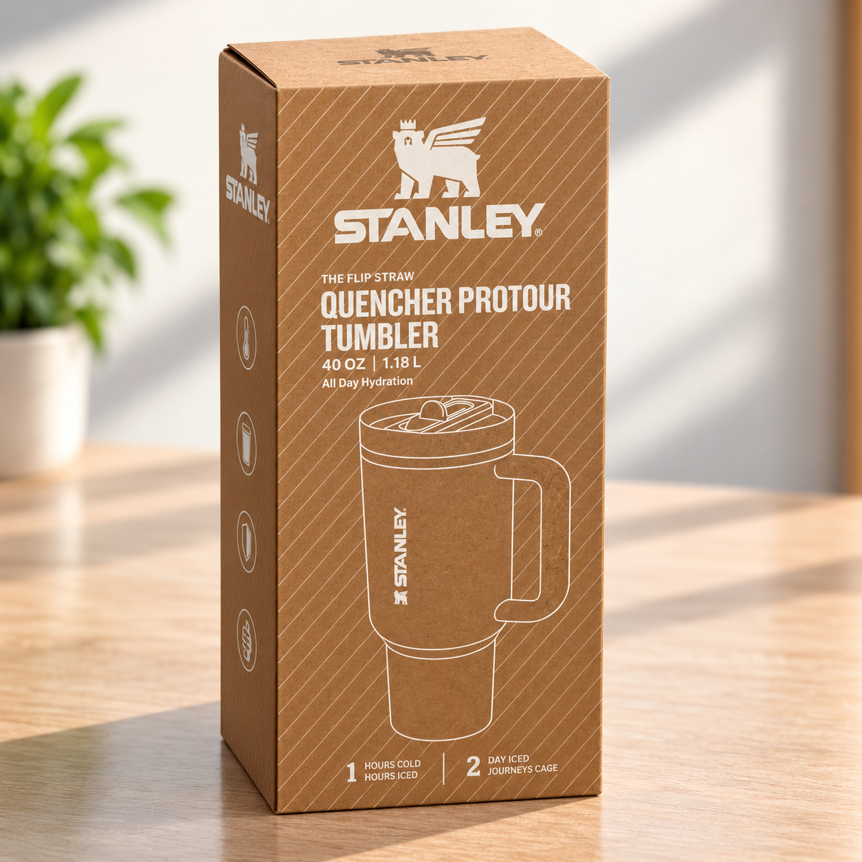 Stanley Insulated Travel Tumbler with Handle | Large Capacity Stainless Steel Water Cup | Hot & Cold Drinks