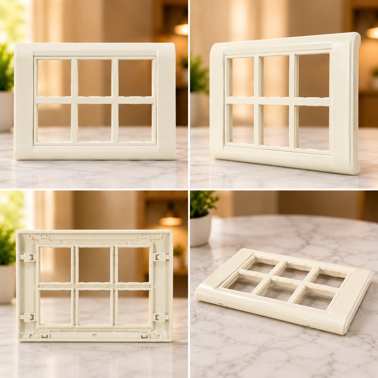 Vinayak 12 Module Plate Frame | Premium Polycarbonate Modular Frame | Viyona V-Five Series