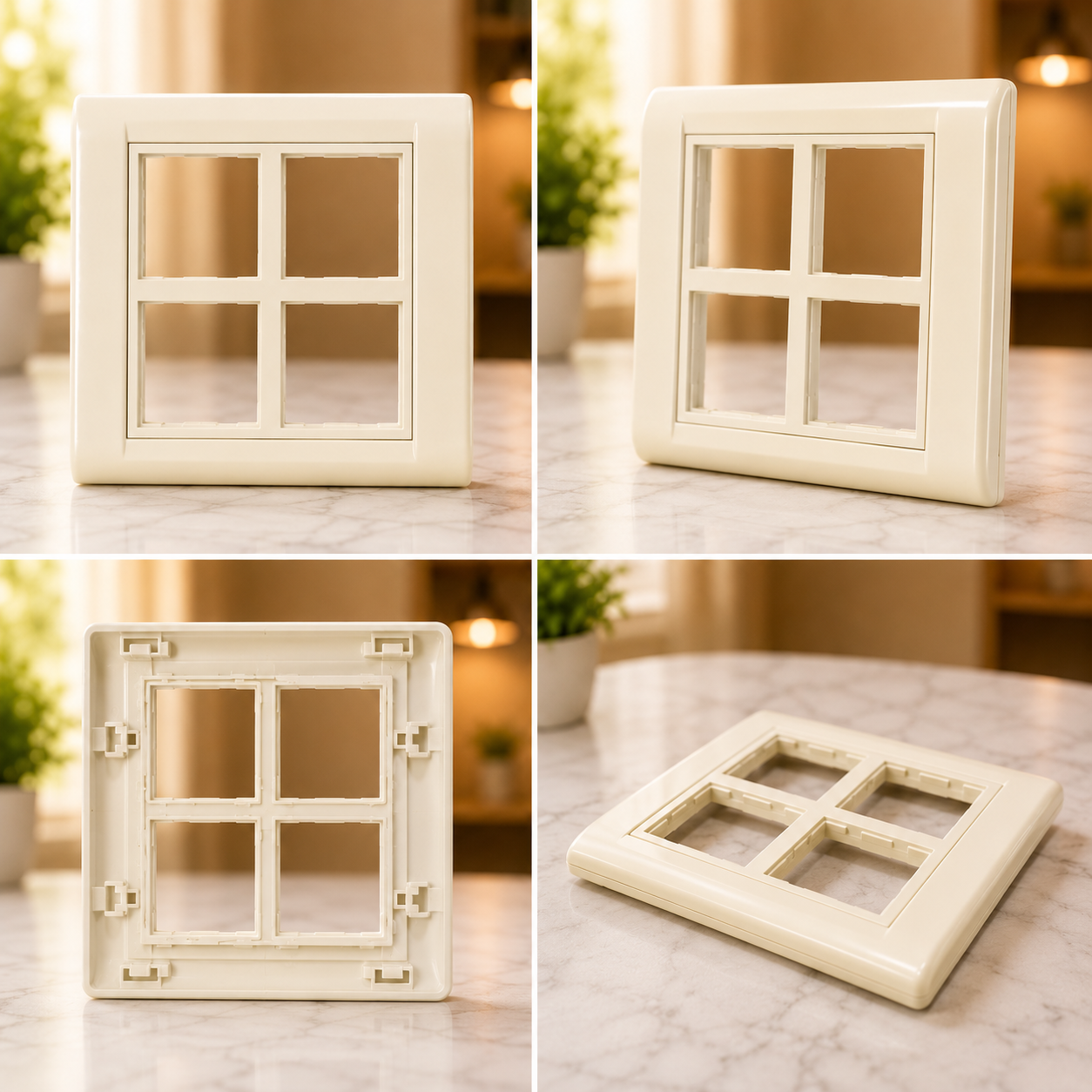 Vinayak 8 Module Square Plate Frame | Premium Polycarbonate Modular Frame | Viyona V-Five Series