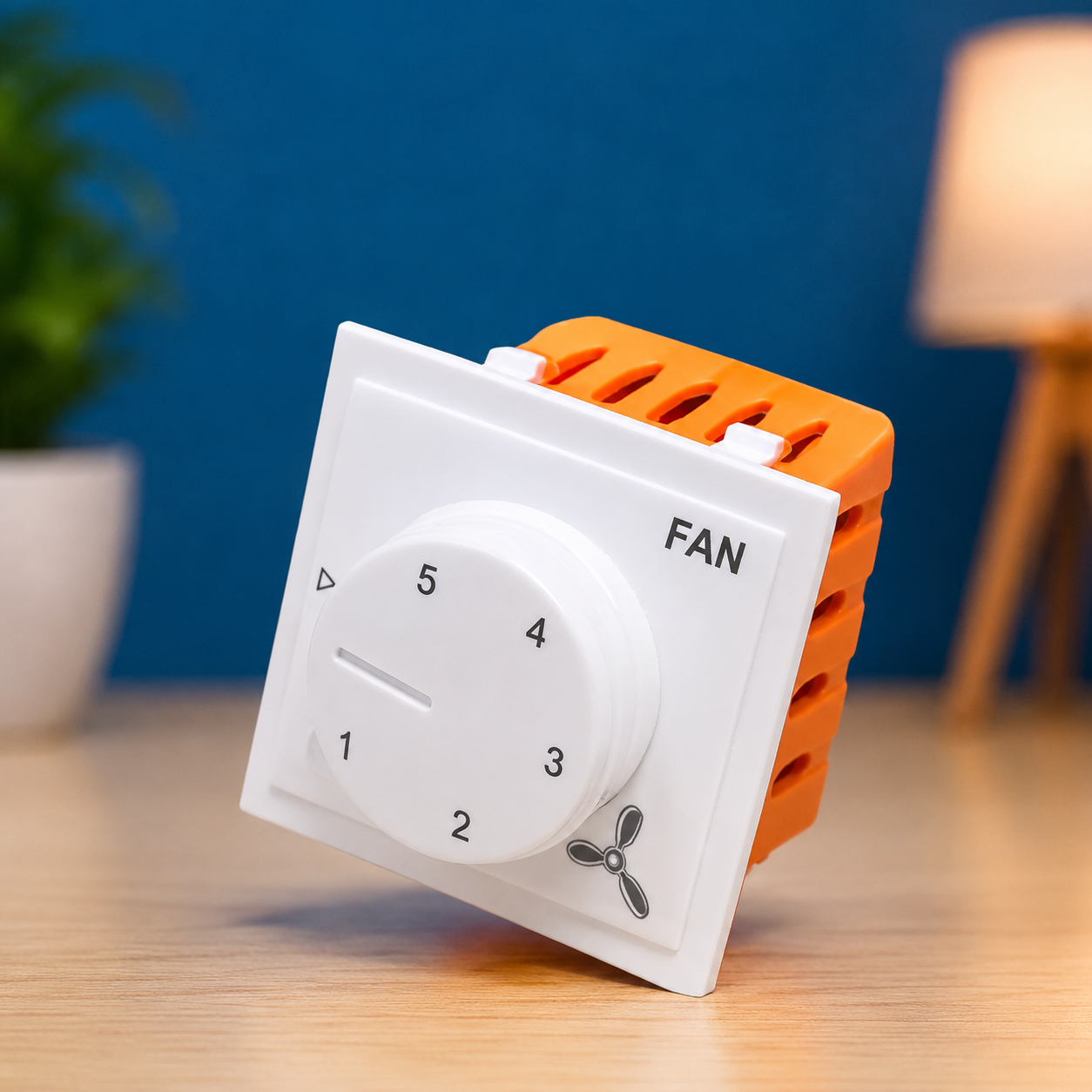 2M Modular 5 Step Fan Regulator | Ceiling Fan Speed Controller | Electronic Fan Regulator | White