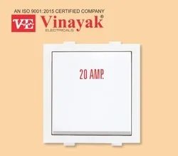 Modular Switch 1 Way 20Amp 240V with Indicator Lamp