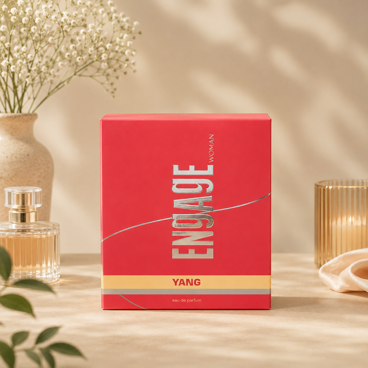 Engage Yang Woman Eau De Parfum for Women | Long Lasting Floral Fruity Fragrance Perfume Spray | Premium Daily Wear Scent | 50ml
